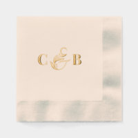 Einfach herrliche Couple Initials Wedding Napkins