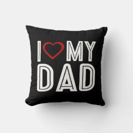 Einfach Herz Liebe Mein Vater Typografie Kissen Ki