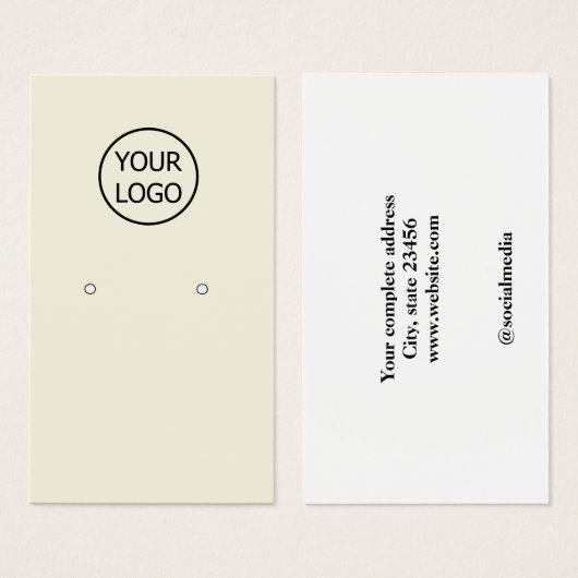 einfach hinzufügen Sie Ihr Logo benutzerdefinierte (Vorne & Hinten)