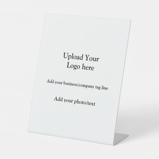 einfach hinzufügen Sie Ihr Logo Text Foto Unterneh Sockelschild (Vorderseite)