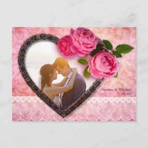 EINFACH! Hochzeitspostkarte - Benutzerdefiniert Postkarte