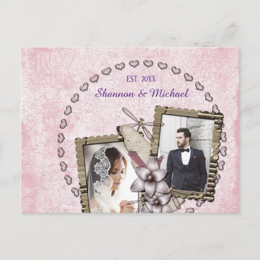 EINFACH! Hochzeitspostkarte - Maßgeschneidert Postkarte (Vorderseite)