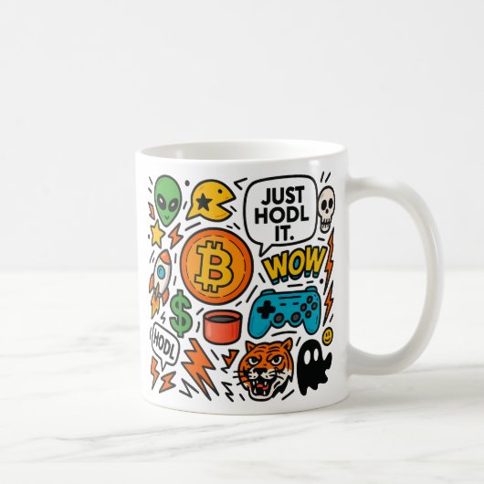 Einfach Hodl Es Kaffeetasse (Rechts)