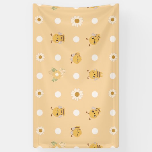 Einfach Honey Bee Art Banner (Vertikal)