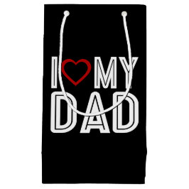 Einfach höre ich Liebe Mein Vater Typografie | Ges Kleine Geschenktüte