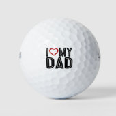 Einfach höre ich Liebe Mein Vater Typografie | Gol Golfball (Vorderseite)