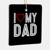 Einfach höre ich Liebe Mein Vater Typografie | Orn Keramikornament (Rechts)