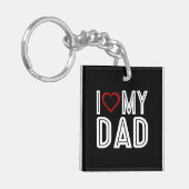 Einfach höre ich Liebe Mein Vater Typografie | SCH Schlüsselanhänger (Vorderseite links)