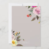 Einfach Hübsche Bridal Dusche Einladung (Rückseite)