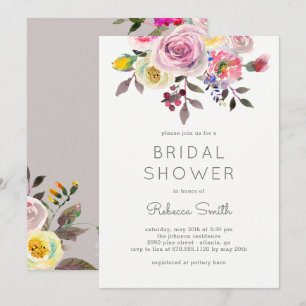 Einfach Hübsche Bridal Dusche Einladung