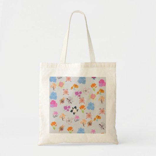 Einfach, Hübsche florale Ästhetik-Tasche Tragetasche (Vorne)