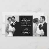 Einfach Hübsche Hochzeit danke Ihnen Foto Cards (Vorderseite)