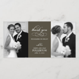 Einfach Hübsche Hochzeit danke Ihnen Foto Cards