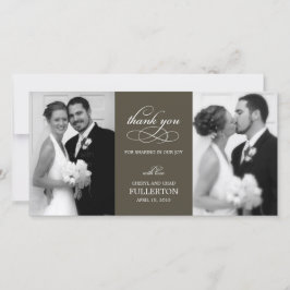 Einfach Hübsche Hochzeit danke Ihnen Foto Cards