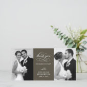 Einfach Hübsche Hochzeit danke Ihnen Foto Cards (Stehend Vorderseite)