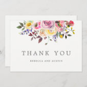 Einfach Hübsche Hochzeitskarte Dankeskarte (Vorne/Hinten)