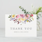 Einfach Hübsche Hochzeitskarte Dankeskarte (Stehend Vorderseite)