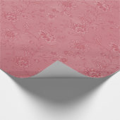 Einfach Hübsche rosa Blume Geschenkpapier (Ecke)