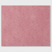 Einfach Hübsche rosa Blume Geschenkpapier (Flach)