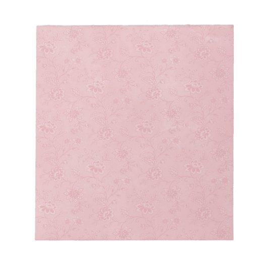 Einfach hübsche rosa Blumen Notizblock (Vorderseite)