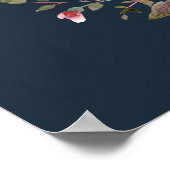 Einfach Hübscher Party Polterabend signieren Poster (Ecke)