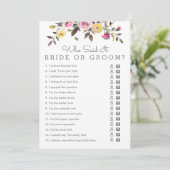 Einfach Hübsches Brautparty, das gesagt hat, es Sp Einladung (Stehend Vorderseite)