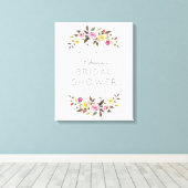 Einfach Hübsches Willkommensschild Leinwanddruck (Insitu (Holzboden))