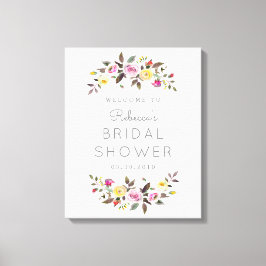 Einfach Hübsches Willkommensschild Leinwanddruck