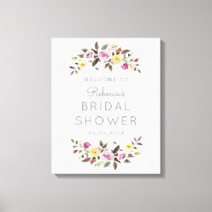 Einfach Hübsches Willkommensschild Leinwanddruck