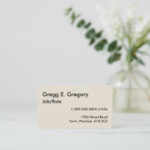 Einfach, Humbel und Mini Visitenkarte (Stehend Vorderseite)