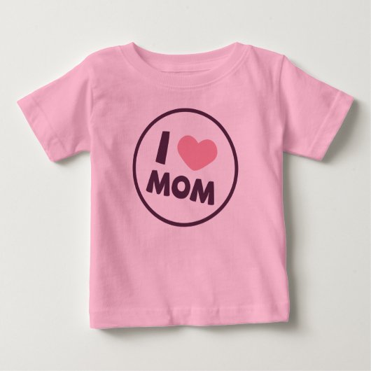 Einfach I Liebe Mama Muttertag | Bodysuit Baby T-shirt (Vorderseite)