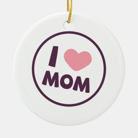 Einfach I Liebe Mama Muttertag | Ornament (Vorne)