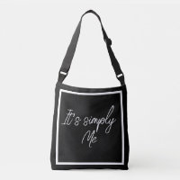 Einfach Ich – Elegante schwarze einfache Tote-Bag