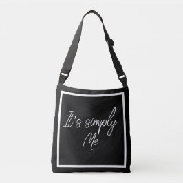 Einfach Ich – Elegante schwarze einfache Tote-Bag Tragetaschen Mit Langen Trägern