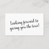 Einfach: "Ich habe ein Haus gekauft!" Karte auf Be (Rückseite)