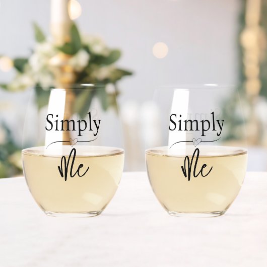 Einfach Ich Minimalist Weinglas Ohne Stiel (Insitu (Hochzeit))
