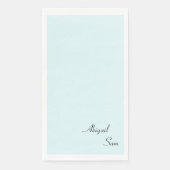 Einfach Icy Blue Custom Wedding Guest Serviette (Vorderseite)