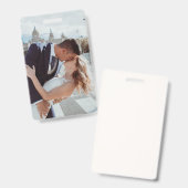 EINFACH! ID-Abzeichen - Personalisiert - Bild hinz Ausweis (Vorder- & Rückseite)