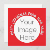 Einfach Ihr Bild hier Foto Glückliche Weihnachtska (Vorne/Hinten)