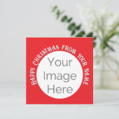 Einfach Ihr Bild hier Foto Glückliche Weihnachtska (Stehend Vorderseite)