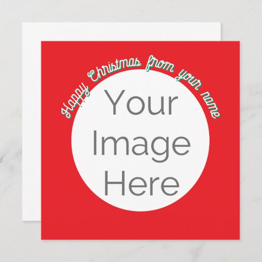 Einfach Ihr Bild hier Foto Glückliche Weihnachtska (Vorne/Hinten)