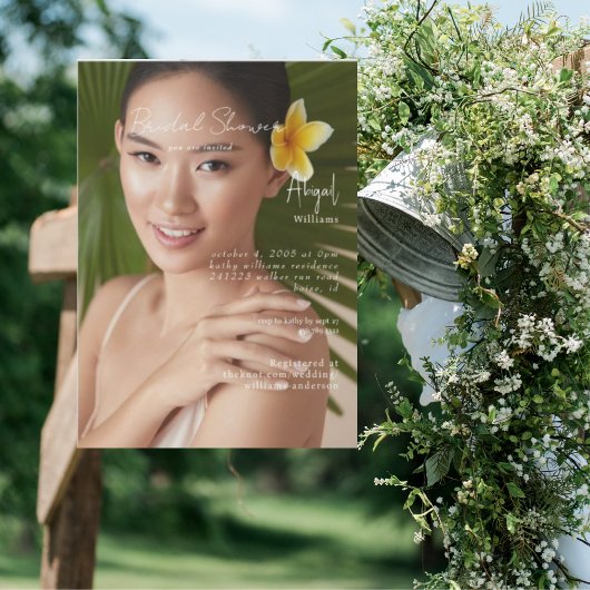 Einfach ihr Foto-Brautparty Einladung