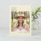 Einfach ihr Foto Gelb-Brautparty Einladung (Stehend Vorderseite)