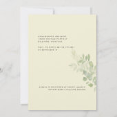 Einfach ihr Foto Gelb-Brautparty Einladung (Rückseite)