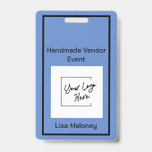 Einfach Ihr Foto-Vendor-Event Ausweis (Vorderseite)