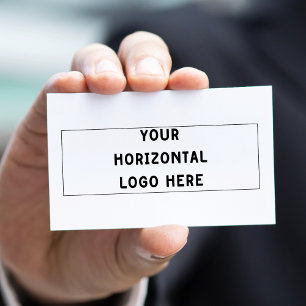 Einfach Ihr horizontales Logo im Verhältnis 3:1 an Visitenkarte