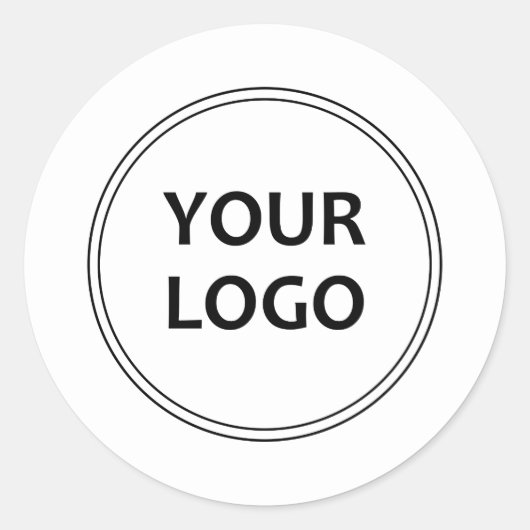 Einfach IHR LOGO für Ihr Unternehmen Runder Aufkleber (Vorderseite)