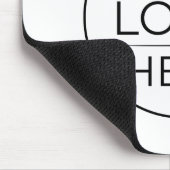 Einfach Ihr Logo hinzufügen Geschäft Mousepad (Ecke)
