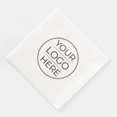 Einfach Ihr Logo hinzufügen Geschäft Serviette (Ecke)