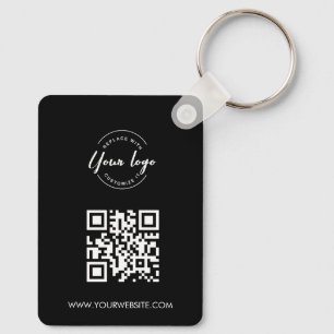 Einfach Ihr Logo QR-Code kommt hier Benutzerdefini Schlüsselanhänger